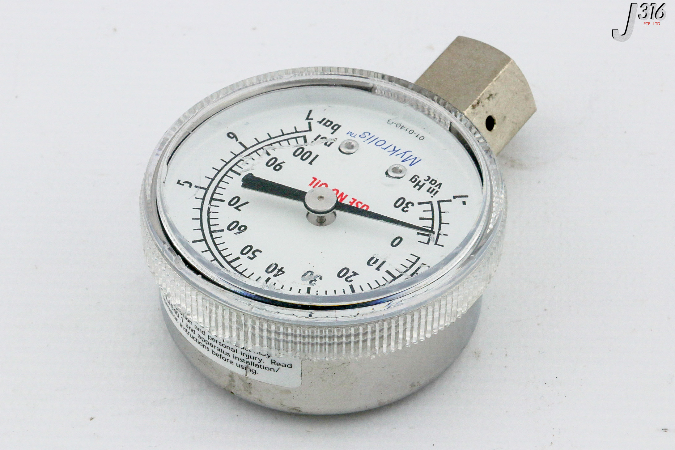 専用1 29431 MYKROLIS PRESSURE GAUGE, -30 - 100 PSI 01-0140-G | eBay